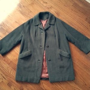Vintage Herbert Bass Gold Label Womens Swing Coat